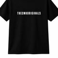 THECMKORIGINALS Bar Logo Minimalist Black Crewneck T-Shirt