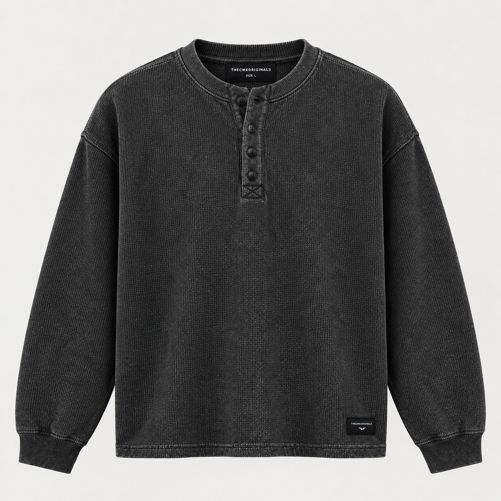 THECMKORIGINALS Lineage Long-Sleeve Waffle Henley