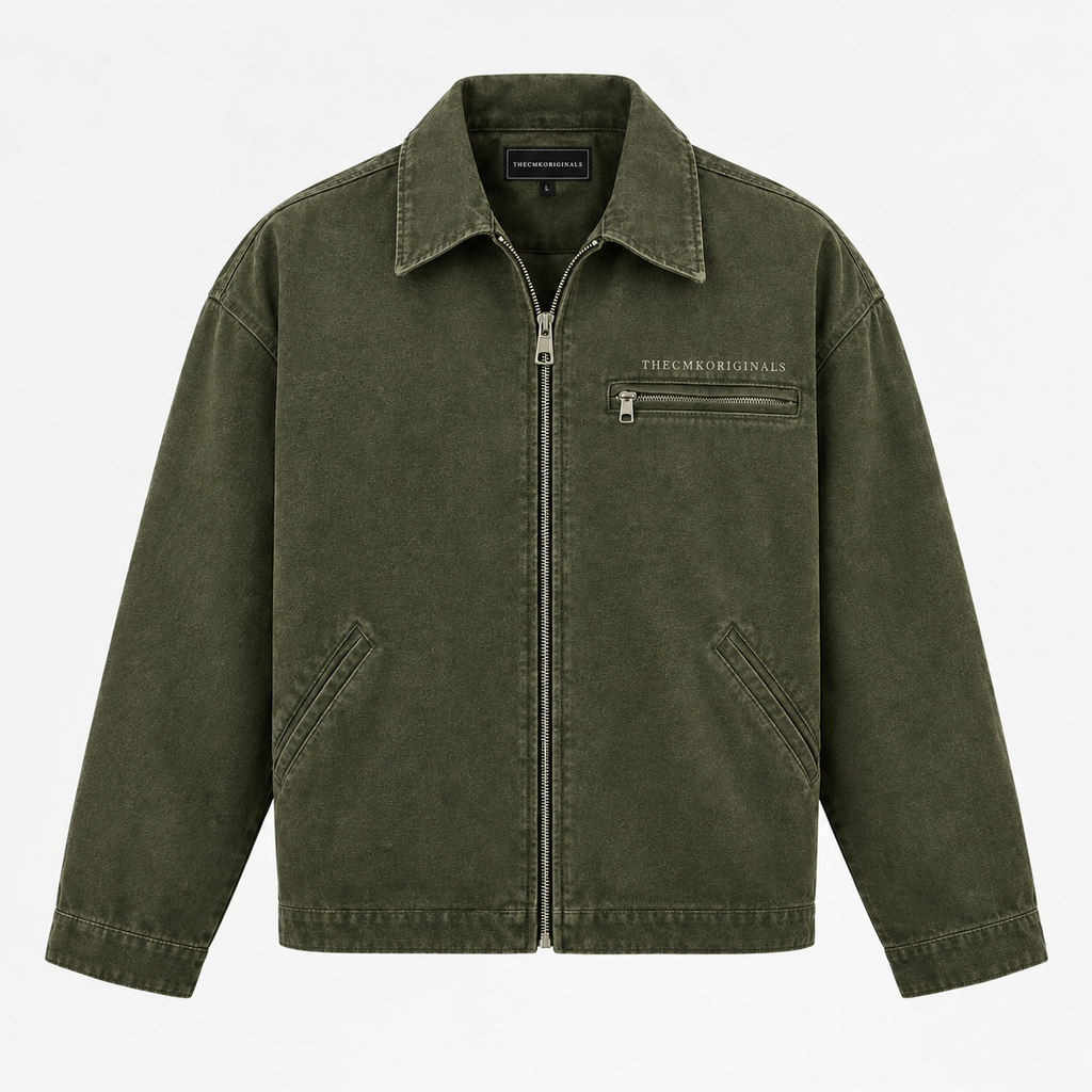 THECMKORIGINALS Vanguard Canvas Worker Jacket – Washed Olive