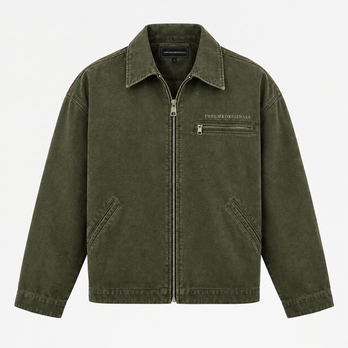 THECMKORIGINALS Vanguard Canvas Worker Jacket – Washed Olive