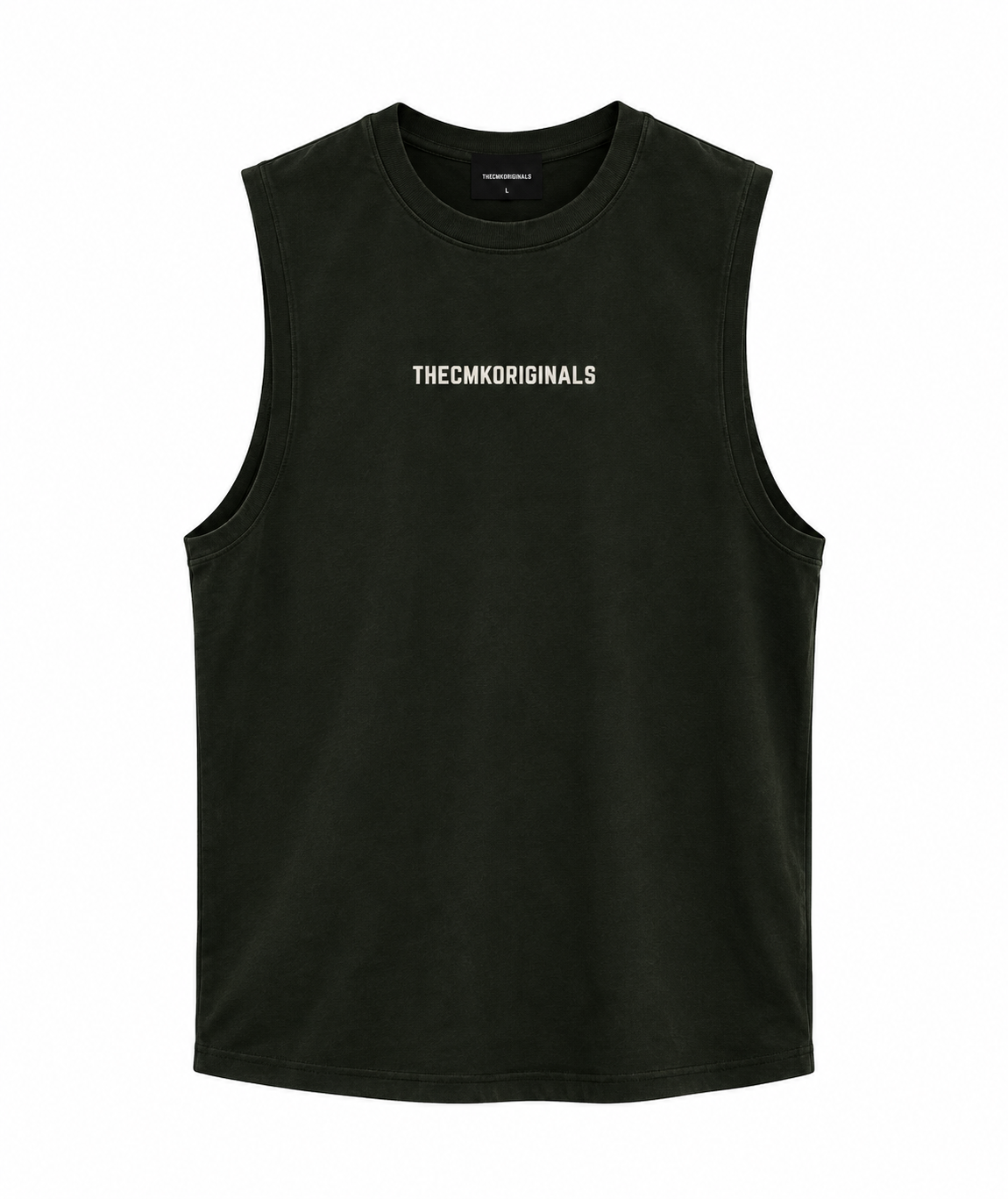 THECMKORIGINALS Blueprint Washed Muscle Tee – Vintage Black