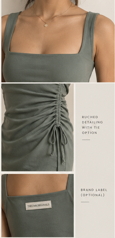 THECMKORIGINALS Catalyst Ruched Maxi Dress