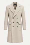 THECMKORIGINALS Vanguard Tailored Wool Overcoat – Oatmeal Cream(UNISEX)
