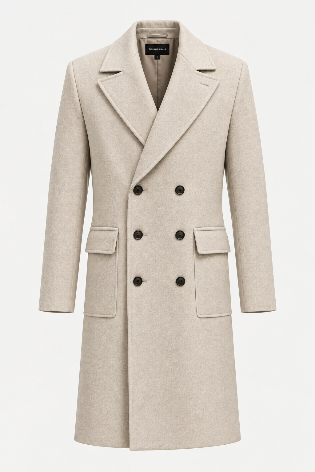 THECMKORIGINALS Vanguard Tailored Wool Overcoat – Oatmeal Cream(UNISEX)