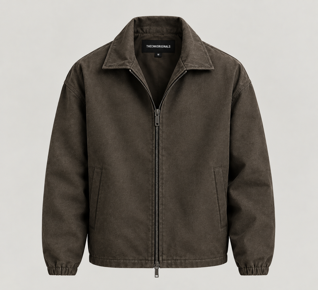 THECMKORIGINALS Vanguard Canvas Zip Jacket – Washed Espresso