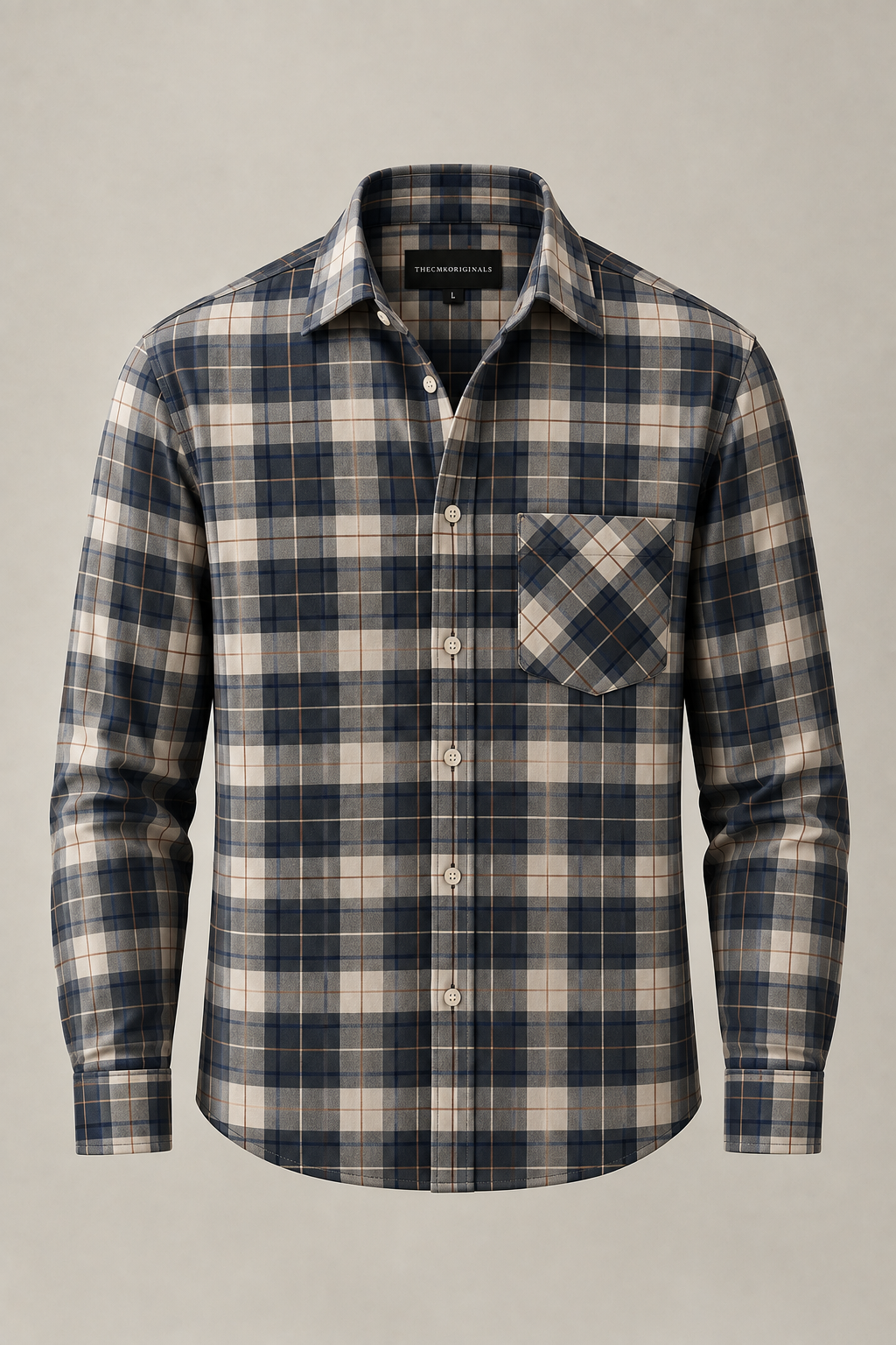 THECMKORIGINALS Gridlock Long-Sleeve Plaid Shirt