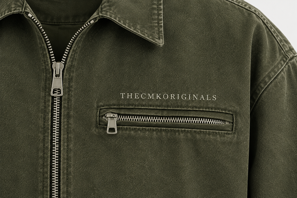 THECMKORIGINALS Vanguard Canvas Worker Jacket – Washed Olive
