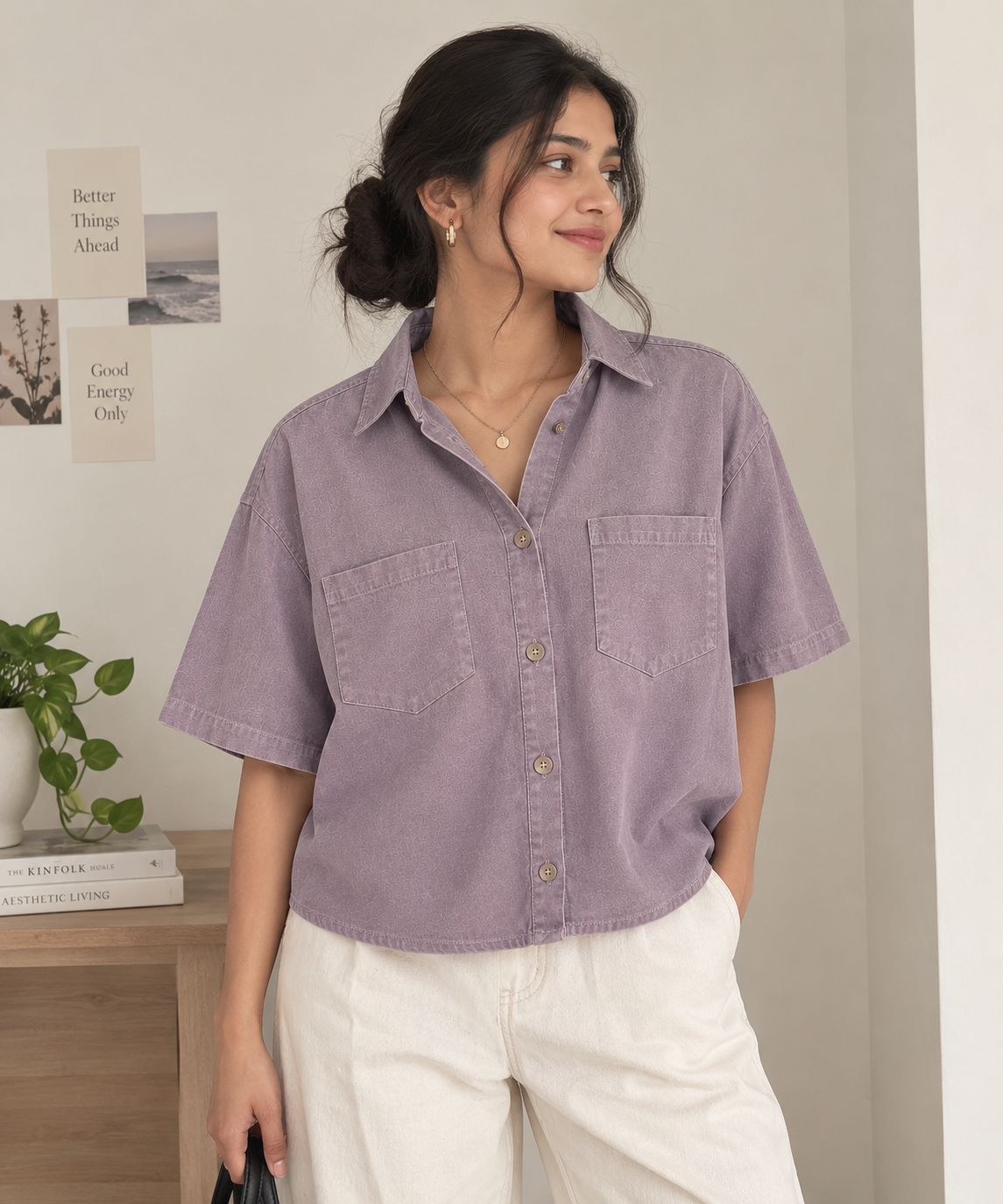 THECMKORIGINALS Utility Boxy Short-Sleeve Shirt