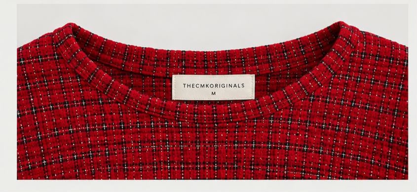 THECMKORIGINALS Crimson Structure — Smocked Peplum Top