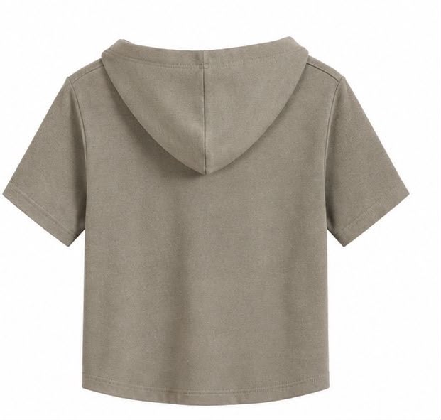 THECMKORIGINALS Short-Sleeve French Terry Zip Hoodie