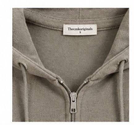 THECMKORIGINALS Short-Sleeve French Terry Zip Hoodie